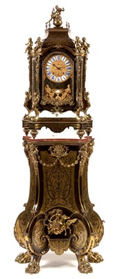 Lot 754 - An 18th Century and later French boulle marquetry bracket clock by Masson, Paris