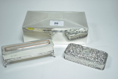 Lot 20 - Three silver boxes