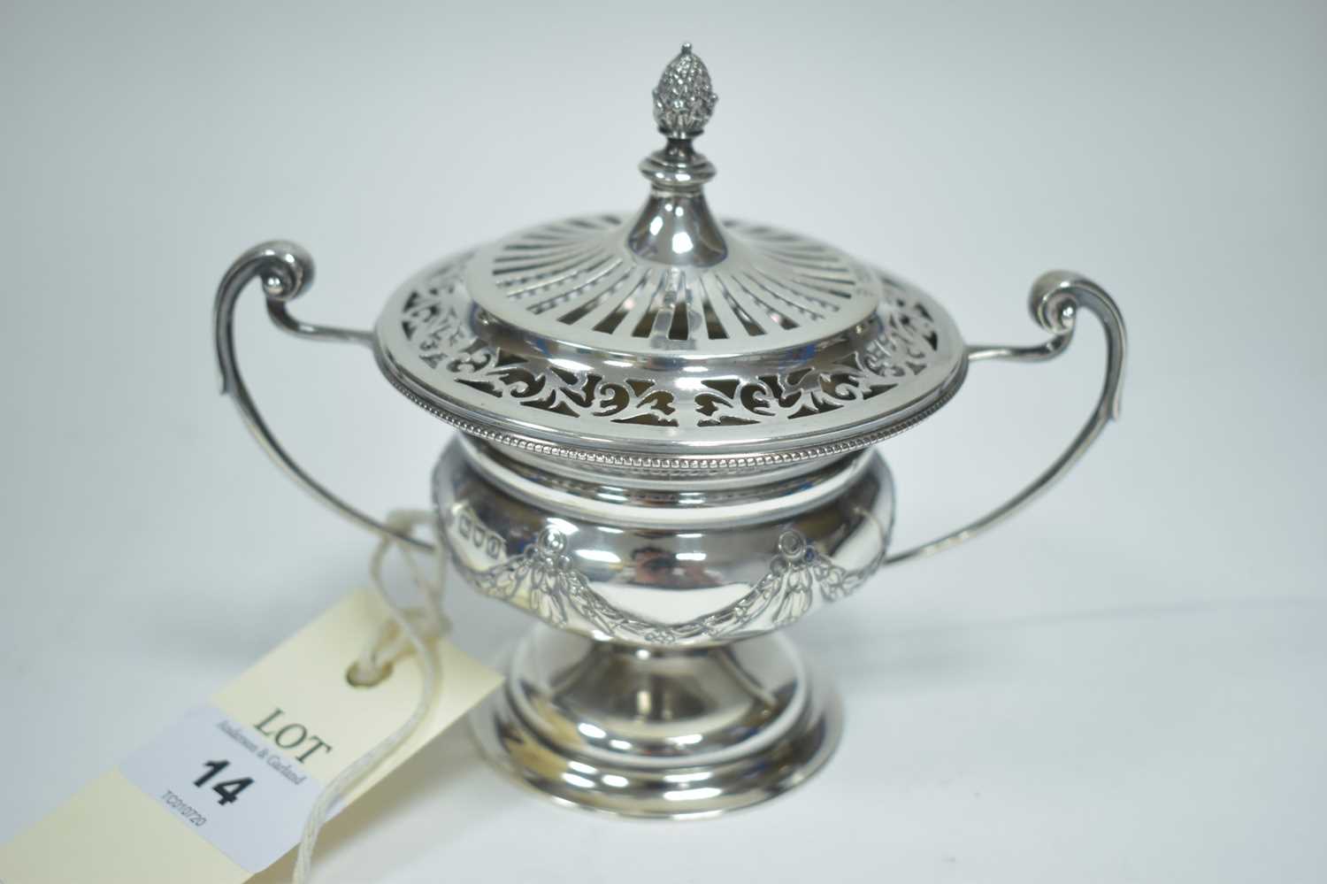Lot 14 - Silver covered cup