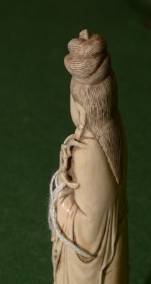 Lot 425 - Chinese Ivory figure of Quanyin