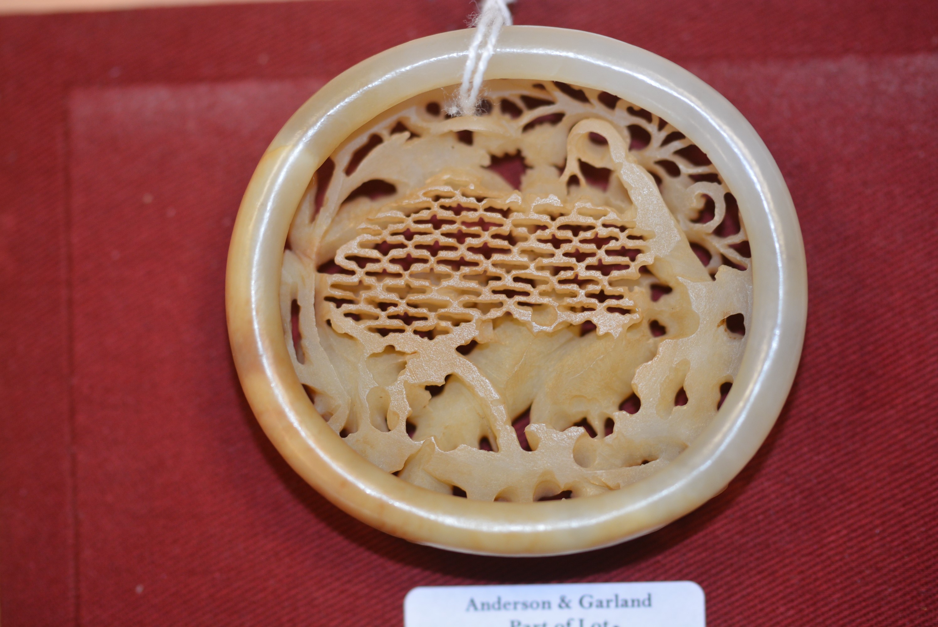 Lot 596 Jade carving