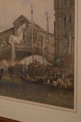 Lot 634 - Attributed to Samuel Prout - watercolour.