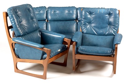 Lot 1209 - Folke Ohlsson for Gimson & Slater teak sofa, armchair and rocking chair