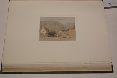 Lot 549 - A 19th Century album of watercolours and drawings.