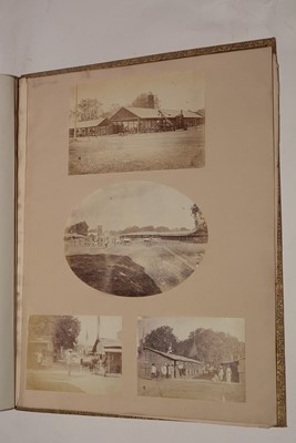 Lot 550 - A 19th Century album of photographs, watercolours and drawings.