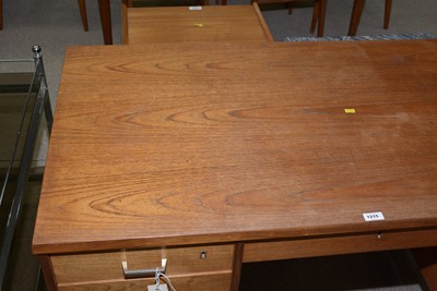 Lot 1215 - Danish teak desk.