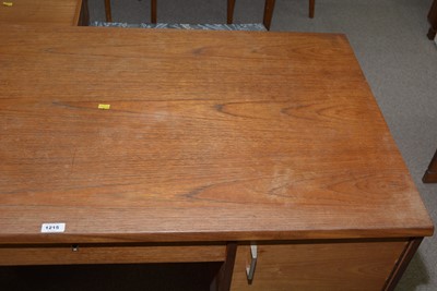 Lot 1215 - Danish teak desk.