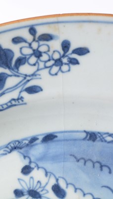 Lot 387 - set of six Chinese blue and white plates