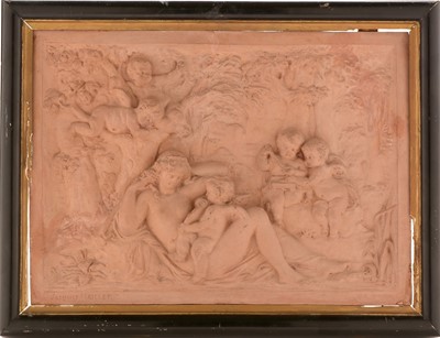Lot 495 - 19th Century French Terracotta plaque by Jacques Maillet