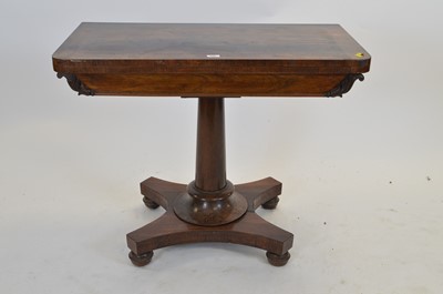 Lot 529 - Rosewood card table