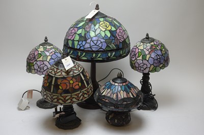 Lot 280 - Tiffany lamps