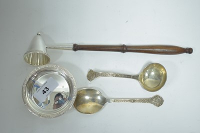 Lot 43 - Lindesfarne silver items