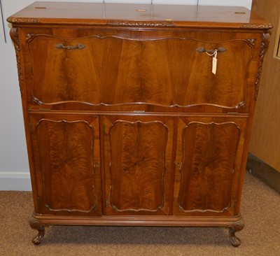 Lot 510 - 20th Century mahogany drinks cabinet by Robson & Sons Ltd