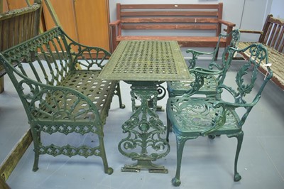 Lot 309 - Metal garden furniture