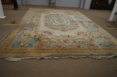 Lot 586 - Chinese carpet.