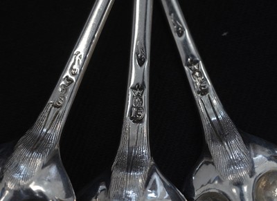 Lot 235 - Silver 'berry' spoons