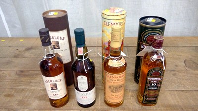 Lot 403 - 72332 Lagavulin 16 Year Old Malt; and other bottles of malt whisky