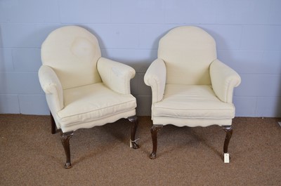 Lot 705 - Pair of tub chairs