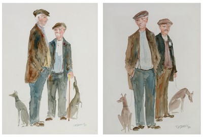 Lot 1387 - Terence "Terry" McArdle - watercolours.