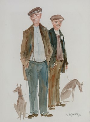 Lot 1387 - Terence "Terry" McArdle - watercolours.