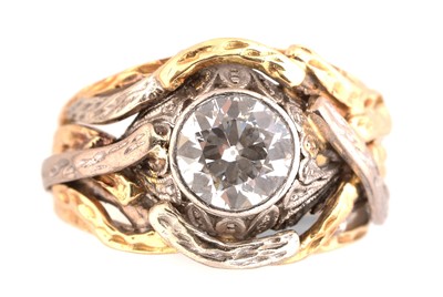 Lot 159 - Solitaire diamond dress ring