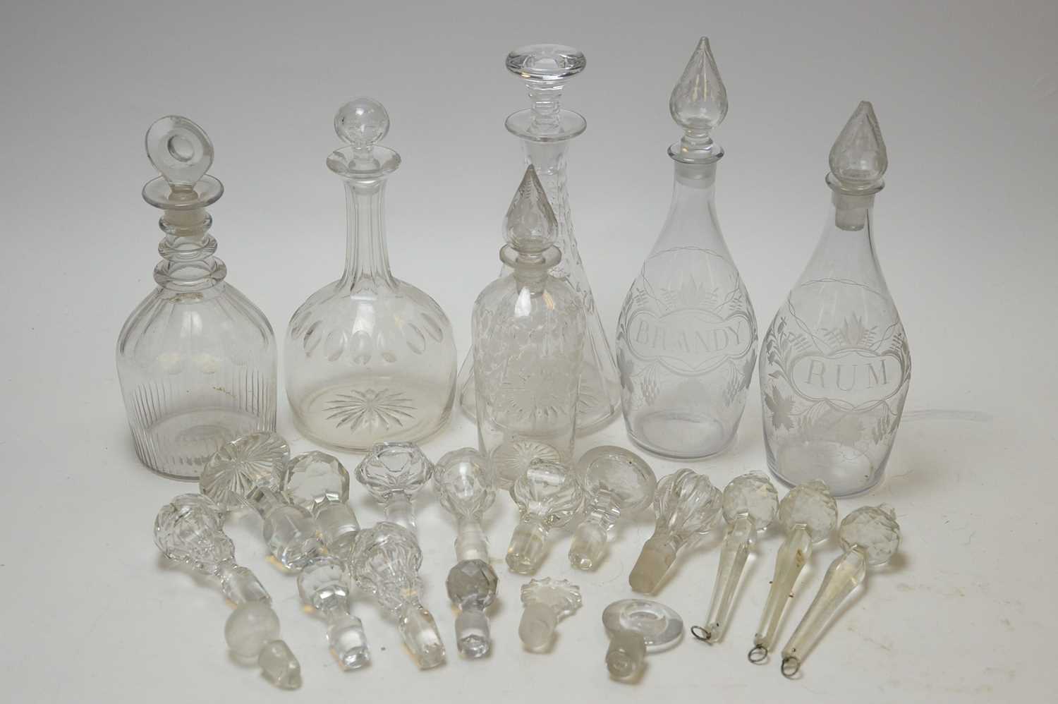Lot 238 - Decanters and stoppers