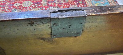Lot 765 - 17th Century oak geometric front split chest of drawers