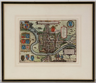 Lot 197 - Georg Braun and Frans Hogenberg - map.