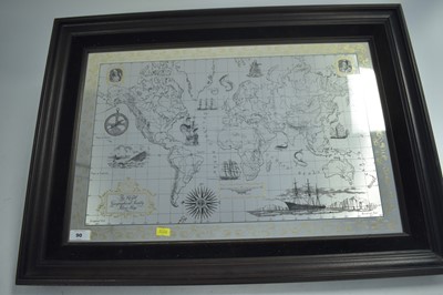 Lot 90 - Silver map