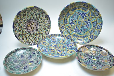 Lot 310 - North African tin glazed earthenware dishes