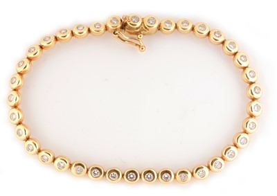 Lot 163 - Diamond line bracelet