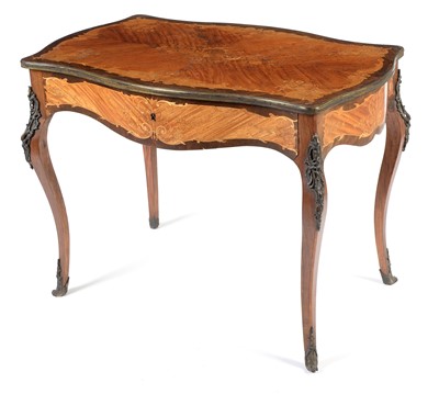 Lot 780 - Louis XVI style gilt metal mounted side table