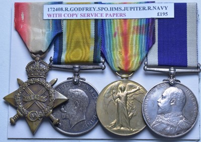 Lot 133 - Royal Navy Long Service and Good Conduct group