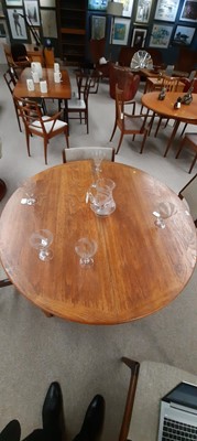 Lot 1250 - Mid-century dining table and four Anderstrup Møbilfabrik chairs