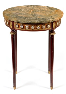 Lot 815 - Louis XVI style gilt metal mounted occasional table