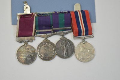 Lot 186 - Army LSGC and Campaign medals