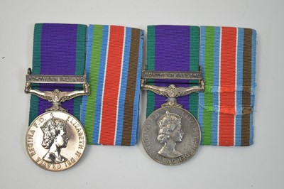 Lot 191 - Two Campaign Service medals