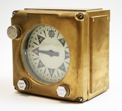 Lot 766 - Brass cased compass by Decca.