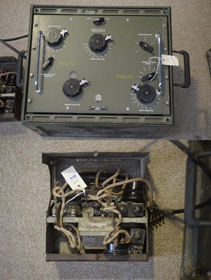 Lot 707 - Military Field Telephone and an Adaptor Aerial to Trans ZA56234