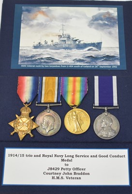 Lot 193 - Royal Navy Long Service Good Conduct group