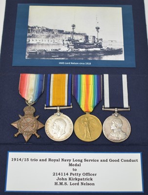 Lot 194 - Royal Navy Long Service Good Conduct group