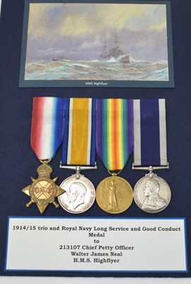 Lot 195 - Royal Navy Long Service Good Conduct group