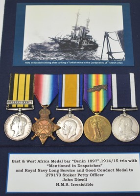 Lot 196 - Royal Navy Long Service Good Conduct group