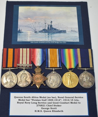 Lot 198 - Royal Navy Long Service and Good Conduct group