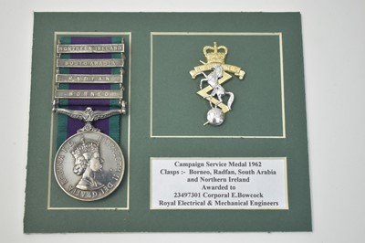 Lot 203 - QEII Campaign Service medal