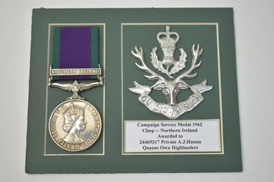 Lot 205 - QEII Campaign Service medal
