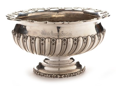 Lot 248 - George V silver punch bowl