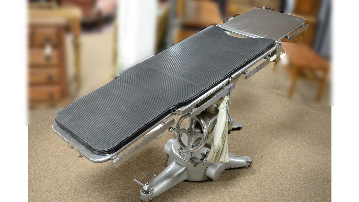Lot 70 - Chas. F. Thackray of Leeds and London: A vintage mid 20th Century operating table.
