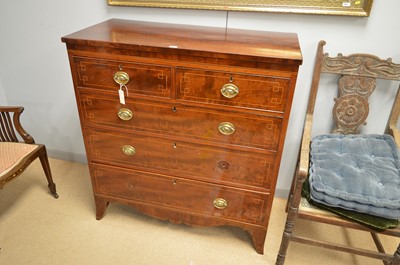 Lot 495 - Late George III chest of drawers