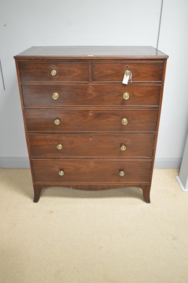 Lot 492 - Large 19th Century mahogany chest of drawers